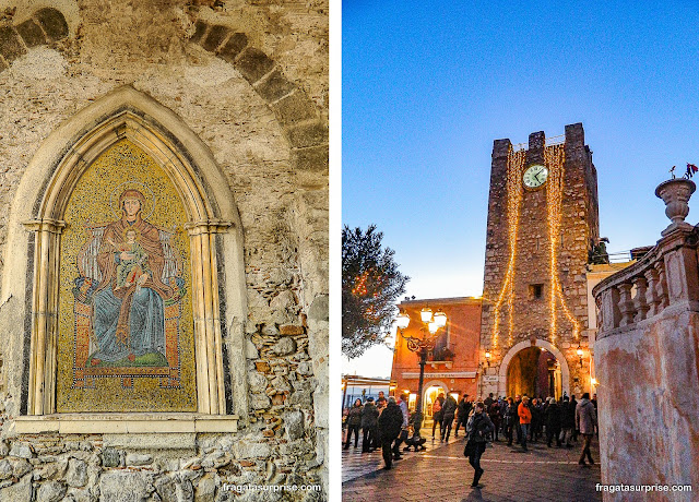 Torre do Relógio de Taormina na Sicília