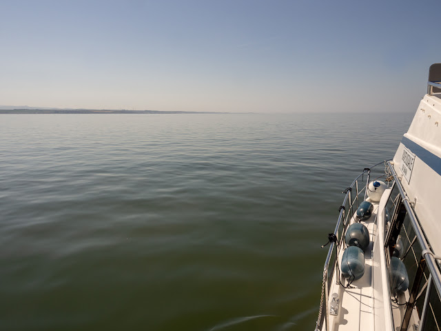 Photo of a calm, sunny day on the Solway Firth yesterday (Thursday)