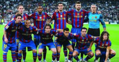 FC Barcelona Football Team From Spain