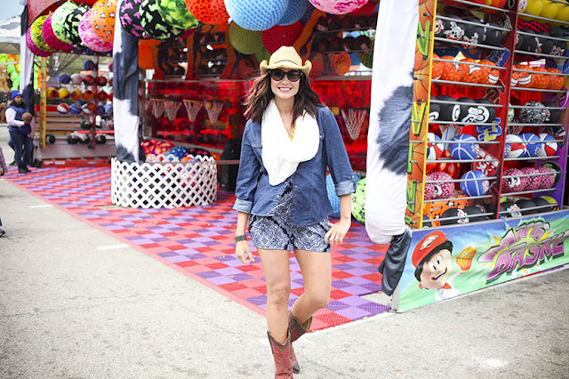 Amy West at the Houston Rodeo Carnival