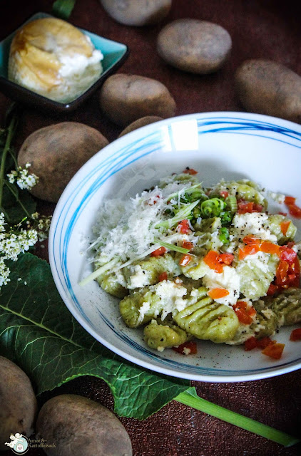 Gnocchi aus grünem Spargel 