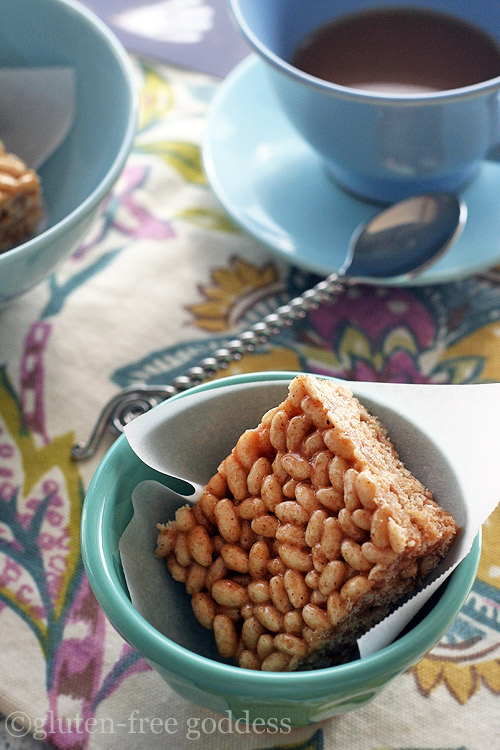 Karina's Gluten-Free Rice Crispy Treats recipe uses almond butter.