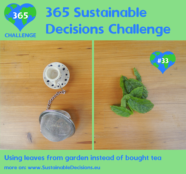 #33 - Using leaves from garden instead of bought tea, reducing waste, sustainable living, sustainability, climate action