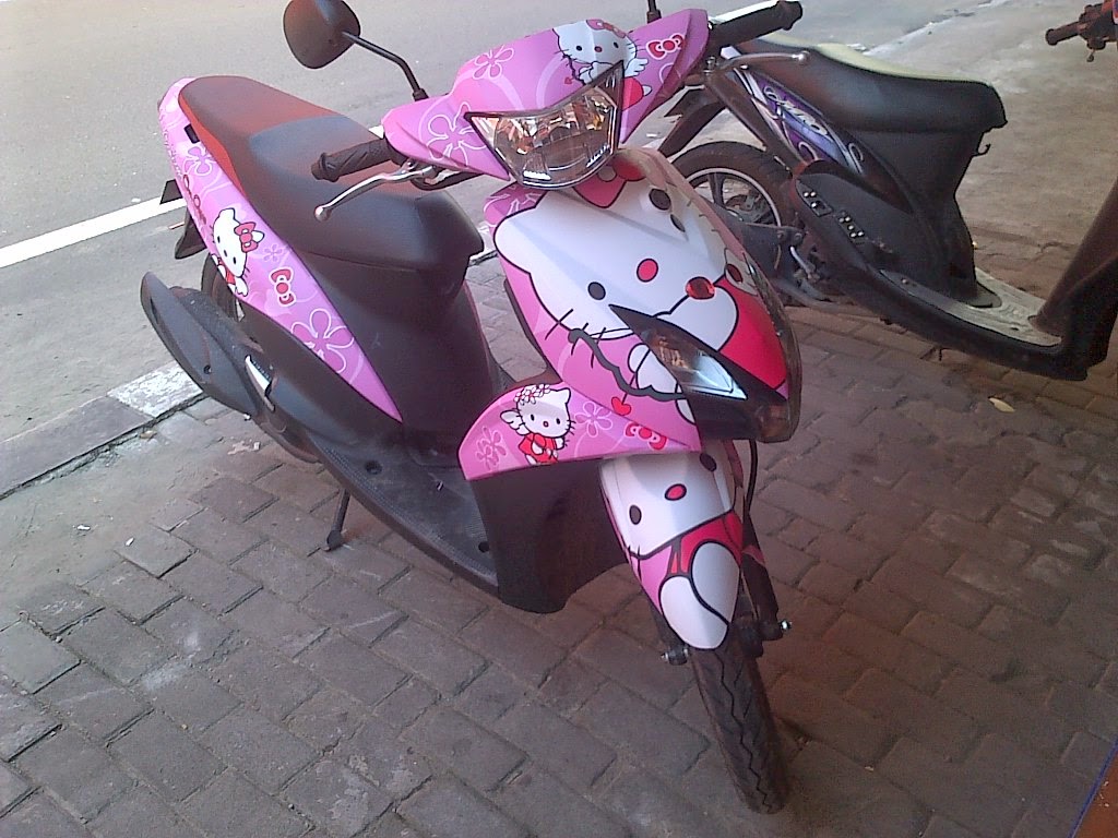 Variasi Motor Mio J Gt Hello Ketty Cantik Radja Sticker