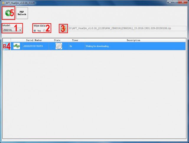 How To Use Asus Flash Tool HuaQin_v1.0.20_K0904 (AFT)