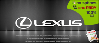 Lexus logotype vector dxf for CNC free download