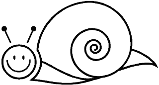 Ilustración de un caracol simple