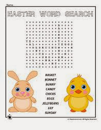 Fun Easter Wordsearch for kids 3