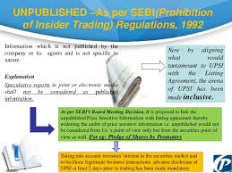 Insider Trading and SEBI