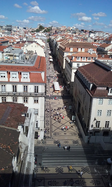 Cobbled streets in Lisbon