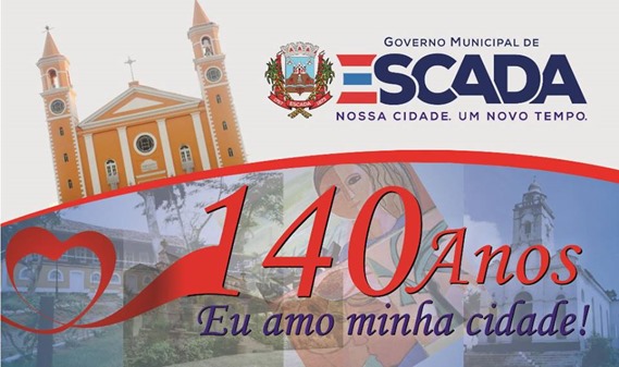 Prefeitura de Escada anuncia programação da festa de 140 anos