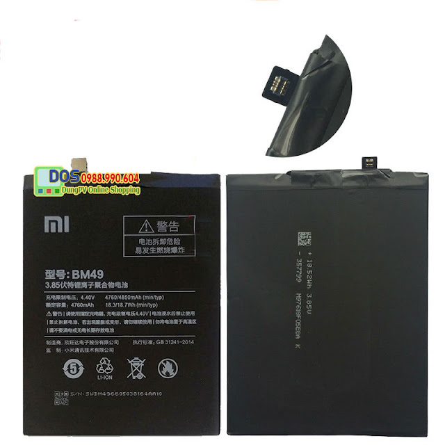 Pin điện thoại xiaomi mi max chính hãng, thay pin xiaomi 