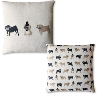 Pug Cushion - Fenella Smith