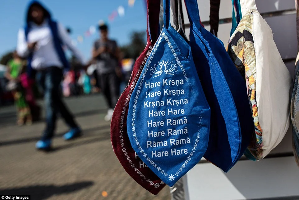 Japa bead bags for sale as a market place was set up for visitors to buy goods and support the charity 