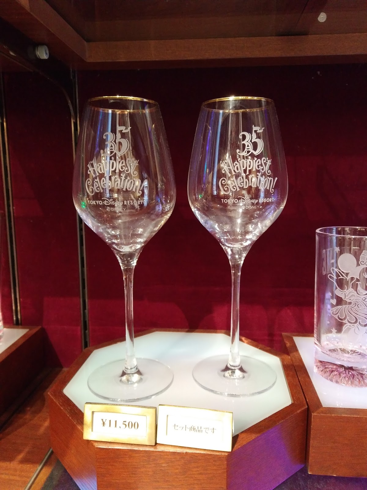 東京ディズニーリゾート35周年ガラスのグッズ 東京ディズニーリゾート35周年ガラスのグッズ