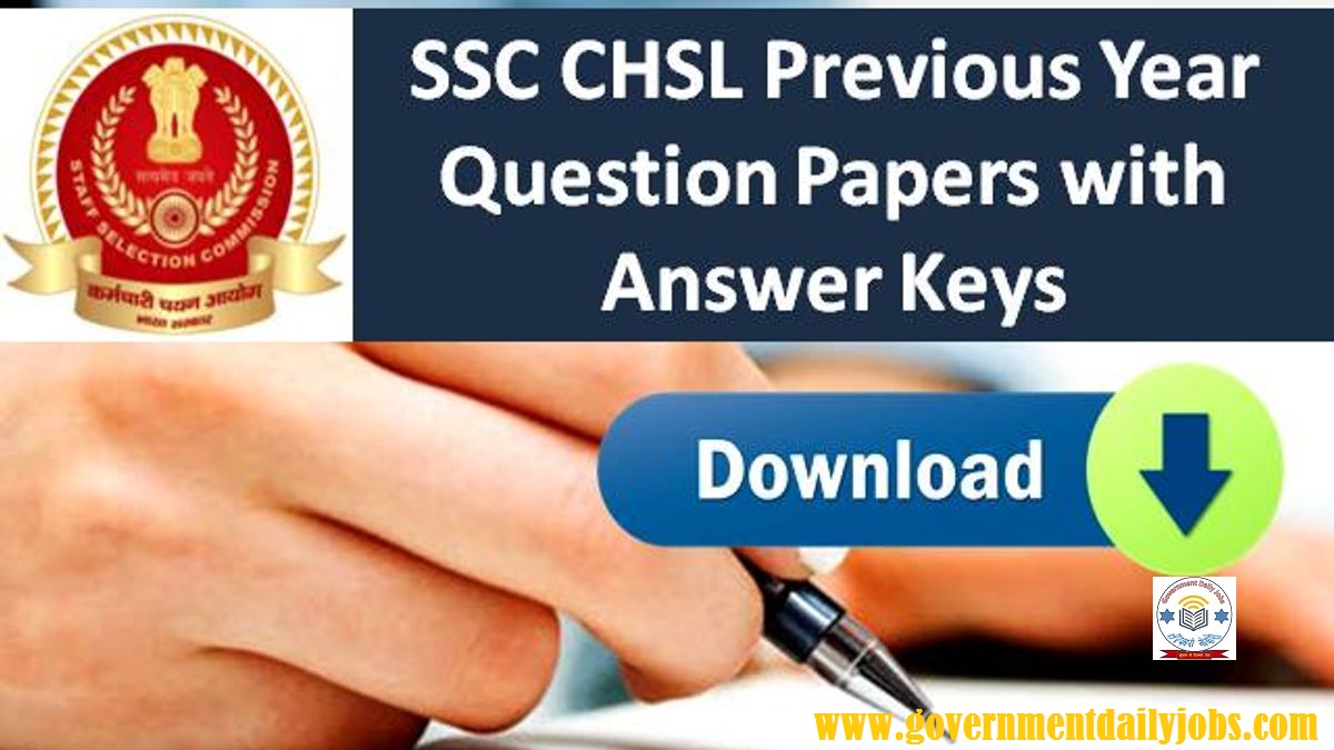 SSC CHSL PREVIOUS YEAR QUESTION PAPER WITH SOLUTIONS