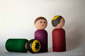 Wooden Peg People Nativity Set—Three Kings, Wise Men