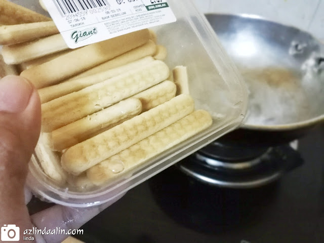 RESIPI POKKA BANANA MILK BISKUT KARAMEL 