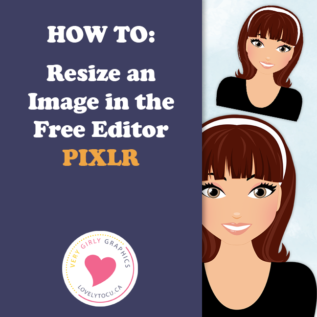 How to resize an image in the free online editor Pixlr