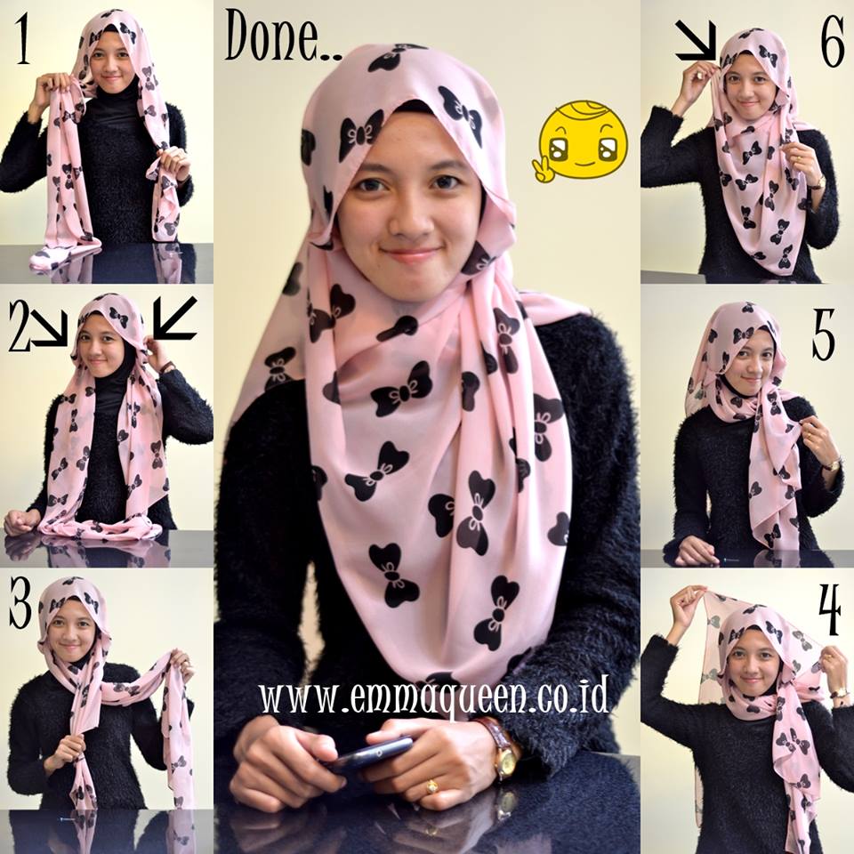 Tutorial Hijab Segi Empat Yang Menutupi Dada Tutorial Hijab Paling