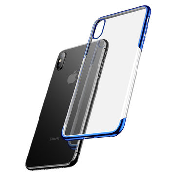 Baseus Clear Plating Anti-yellowing Soft TPU Protective Case For iPhone XS Plus/XS Max 6.5" 2018 