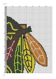 Chicago blackhawks logo X stitch pattern - Tango Stitch