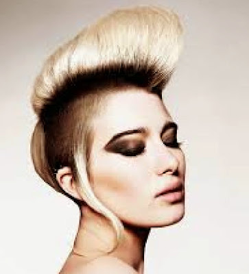 Shaved Blonde Mohawk Haircuts