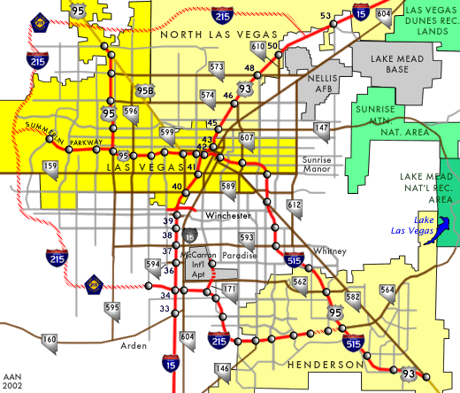 las vegas nevada on map. Las Vegas, Nevada Underground