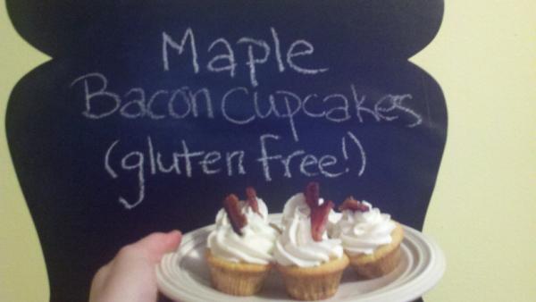 OCD Baker: Gluten Free Maple Bacon Cupcakes