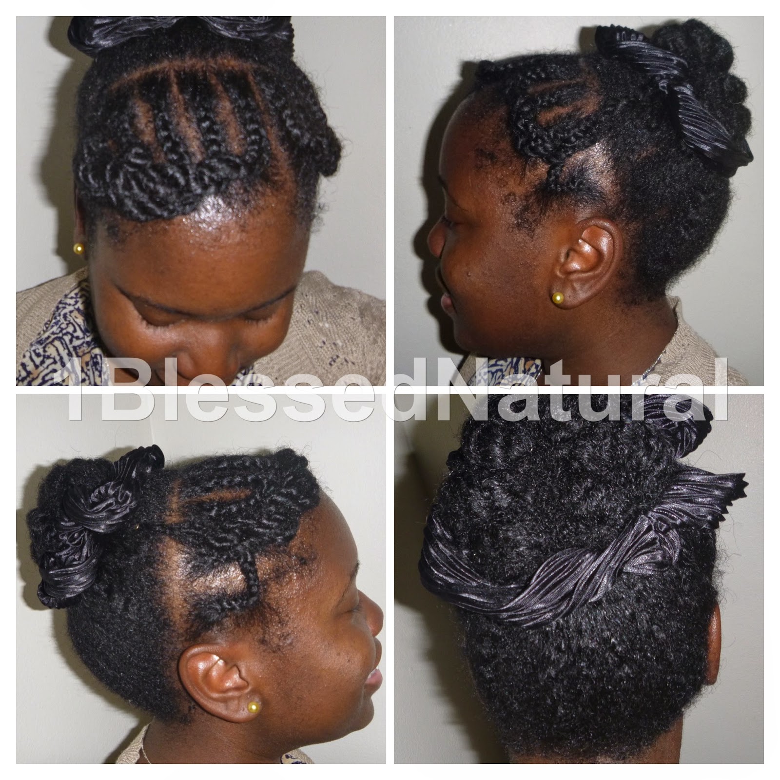 Afro Puff Drawstring Ponytail With Bangs Pineapple Updo Hair For Black  Womenshor | eBay