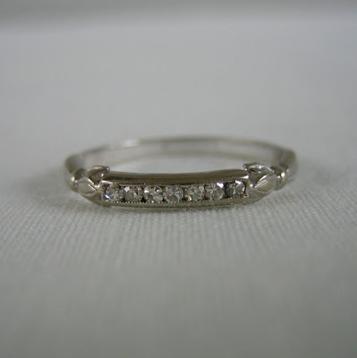 Wedding season is upon us We love diamond Art Deco wedding bands because 