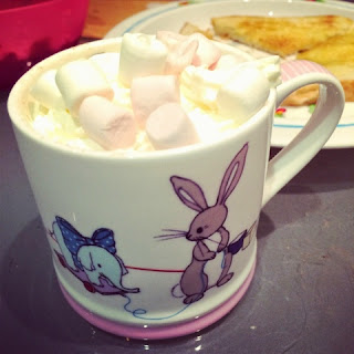 Belle and Boo cup of Hot Chocolate