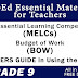 DepEd Essential Materials for Teachers in GRADE 9 (MELC, BOW, TG)