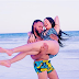 Loved-up photo of Anna Ebiere and Flavour