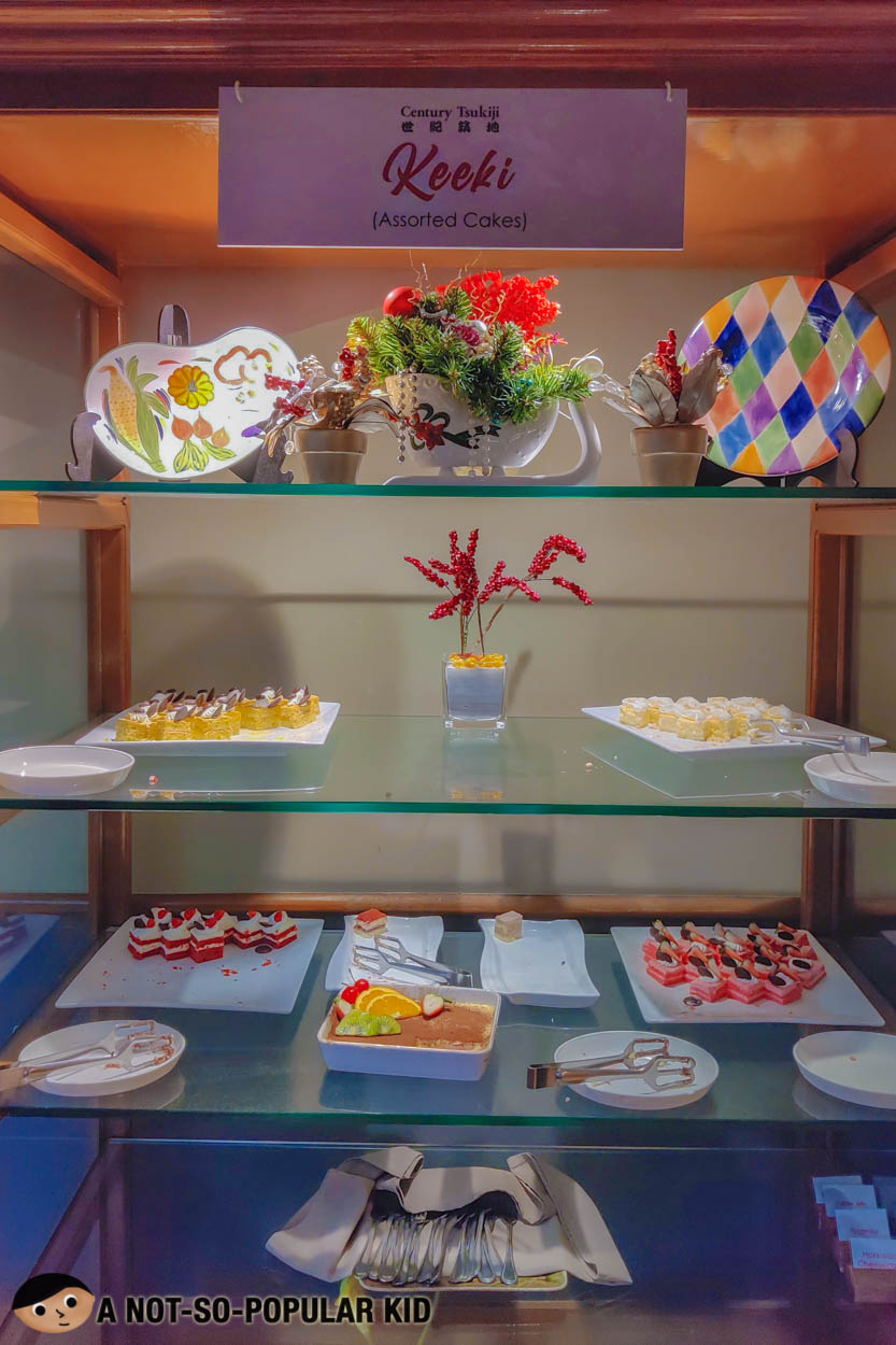 Dessert selection in Century Tsukiji Restaurant