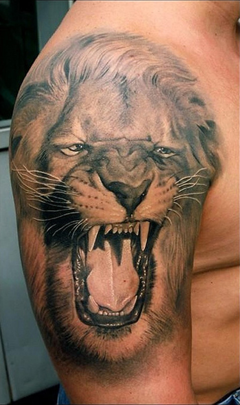Lion Tat On Arm Tattoo | Fresh Tattoo Ideas