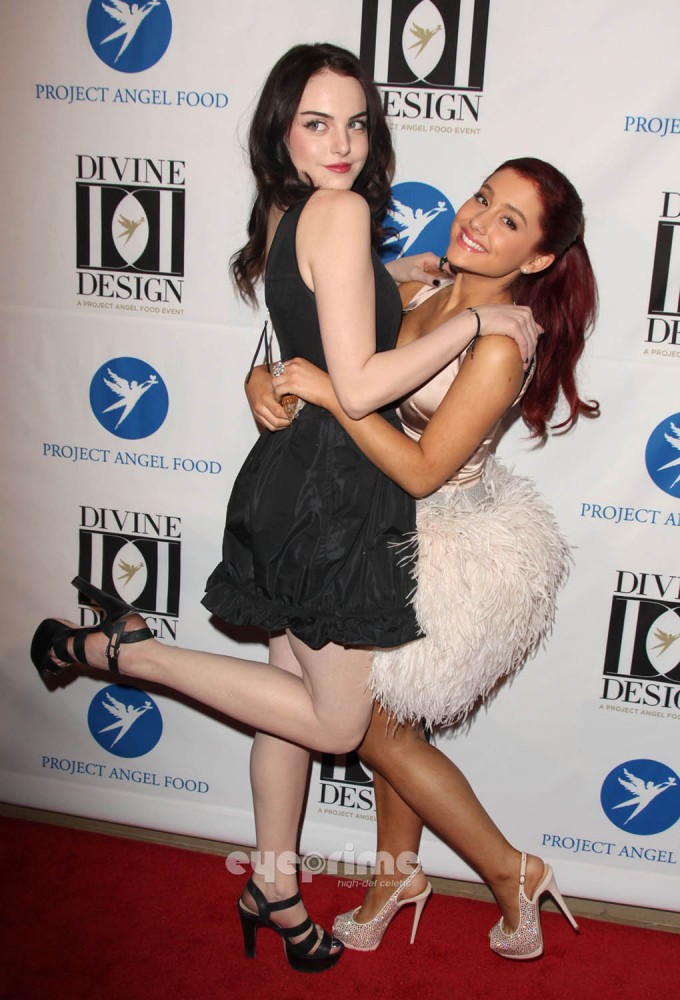 Jennette McCurdy Ariana Grande y Liz Gillies en Project Angel Food's 2011