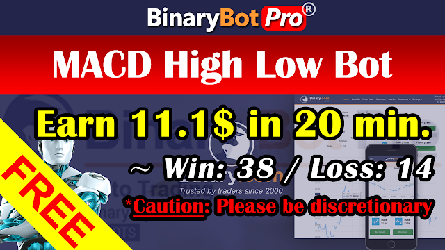 MACD High Low Bot | Binary Bot | Free Download