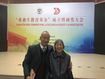 Junto a la profesora Cen Chulan, otra de las pioneras en la enseñanza del español en China