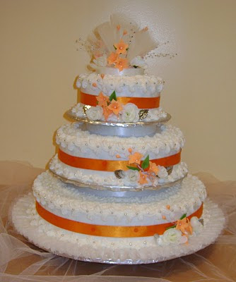 Orange Wedding Cakes