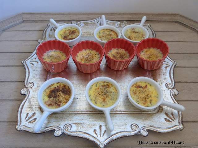 Crème brûlée aux tomates séchées et basilic