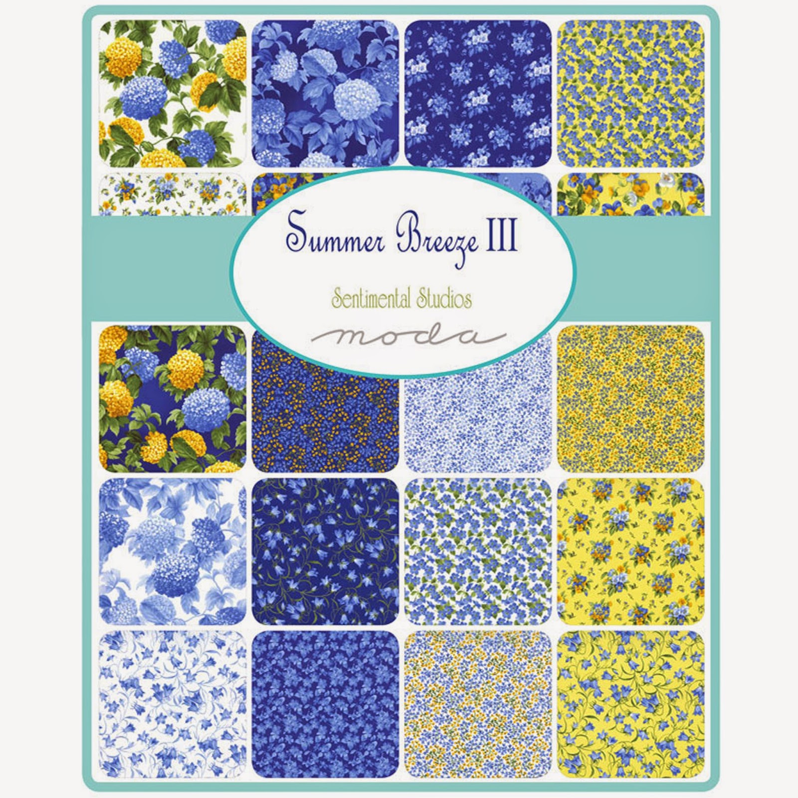 Moda SUMMER BREEZE III Fabric by Sentimental Studios for Moda Fabrics