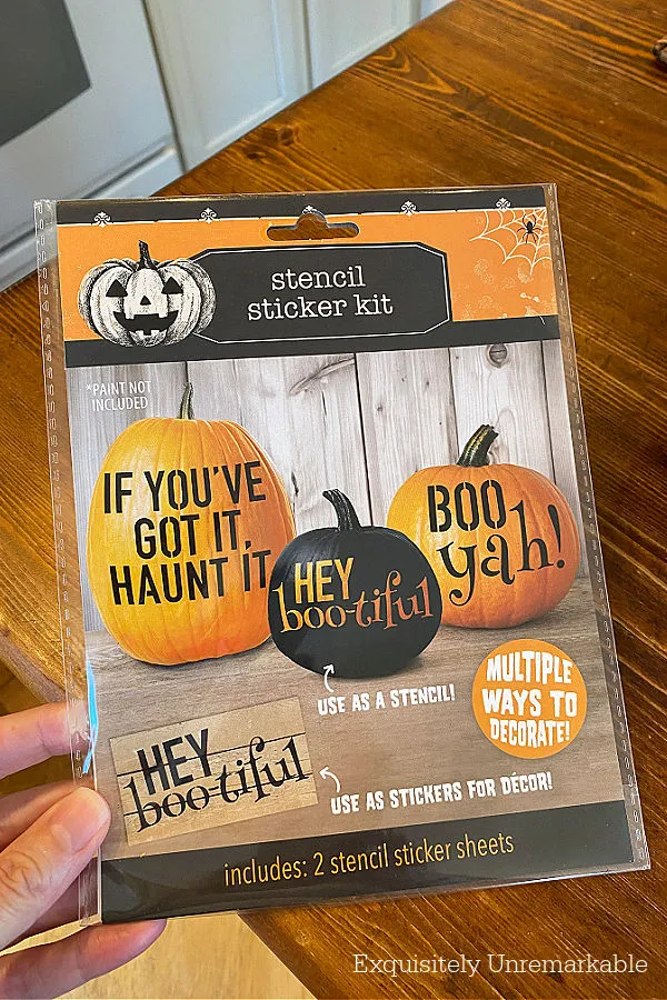 Halloween Sticker Stencil Kit