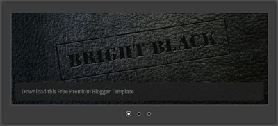 bright black blogger template