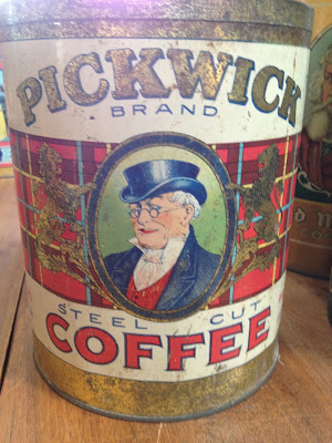 Antique Pickwick Brand Coffee Tin