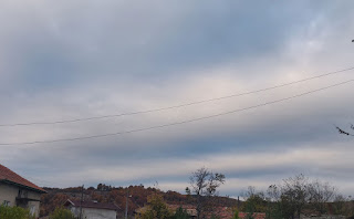 Stripy clouds this morning