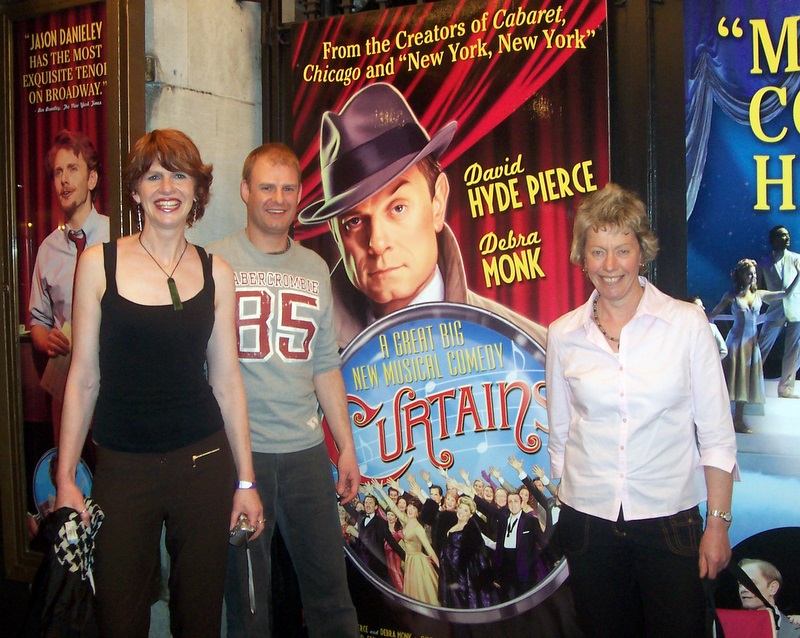 Curtains The Musical. Outside the "Curtains" theatre