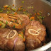 Osso buco with tomato sauce, onion and dry white wine﻿