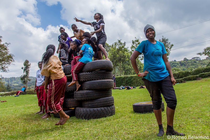 Uhuru Academy Girls Volunteering in Kenya with Freedom Global