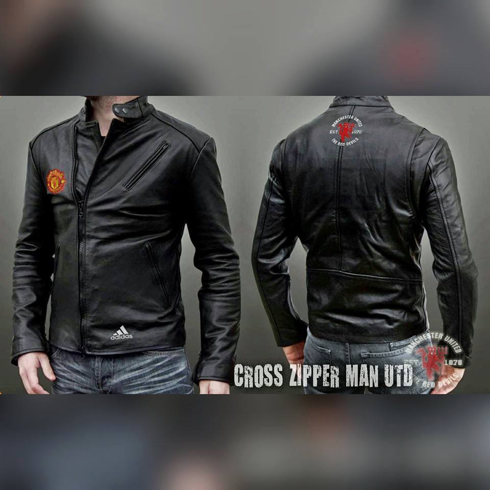 Jaket Kulit Manchester United Cross Jual Jaket Distro Tas Bola